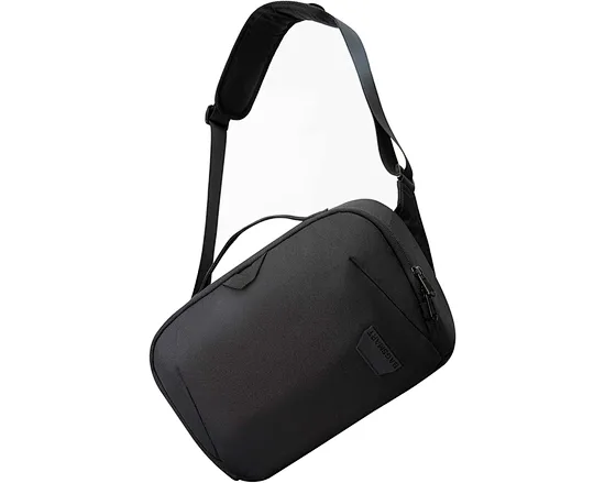Adjustable padded shoulder strap and top handle provide comfort and versatility. It can be served as a camera sling bag, as well as a camera cross-body bag, camera shoulder bag for women and men.